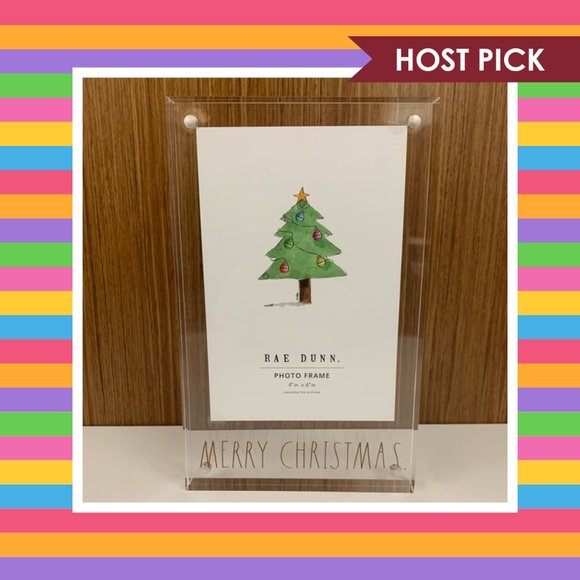 Rae Dunn Other - Rae Dunn Acrylic 'MERRY CHRISTMAS' Photo Frame